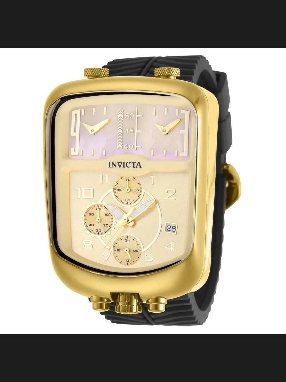 Invicta S1 Rally Dualshift Men's Watch w/ Mother of Pearl Dial - 42mm, Black